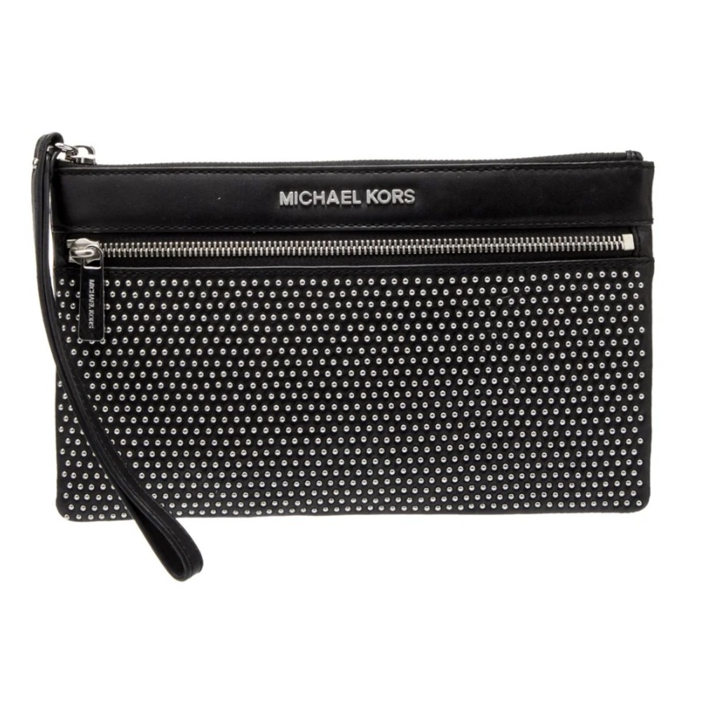 Michael Kors Black and Silver Clutch